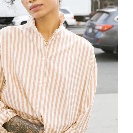 ● HM* Linen Oxford Regular-fit Shirt ☞