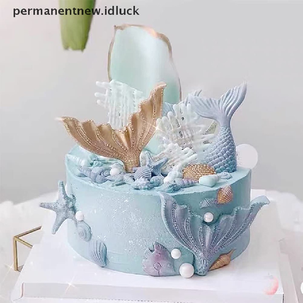 Cetakan Kue Coklat Permen Bahan Silikon Tema Laut Untuk Dekorasi