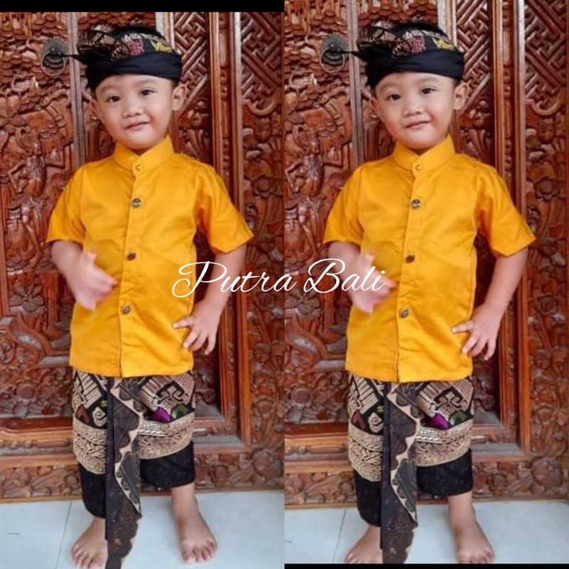 (Baju Saja) Baju yoko anak lengan pendek / kemeja anak bali