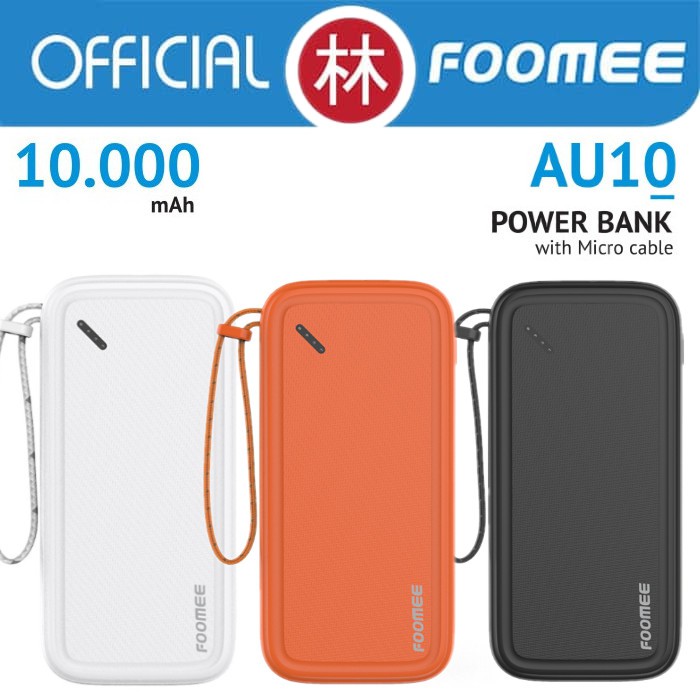 Foomee AU10 10000mAh Dual Output &amp; Input Powerbank