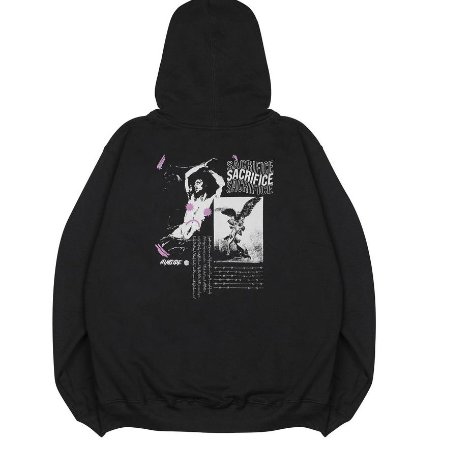 limited STOCK!Himside Sweater Hoodie Sacrifice Hitam|SQ8