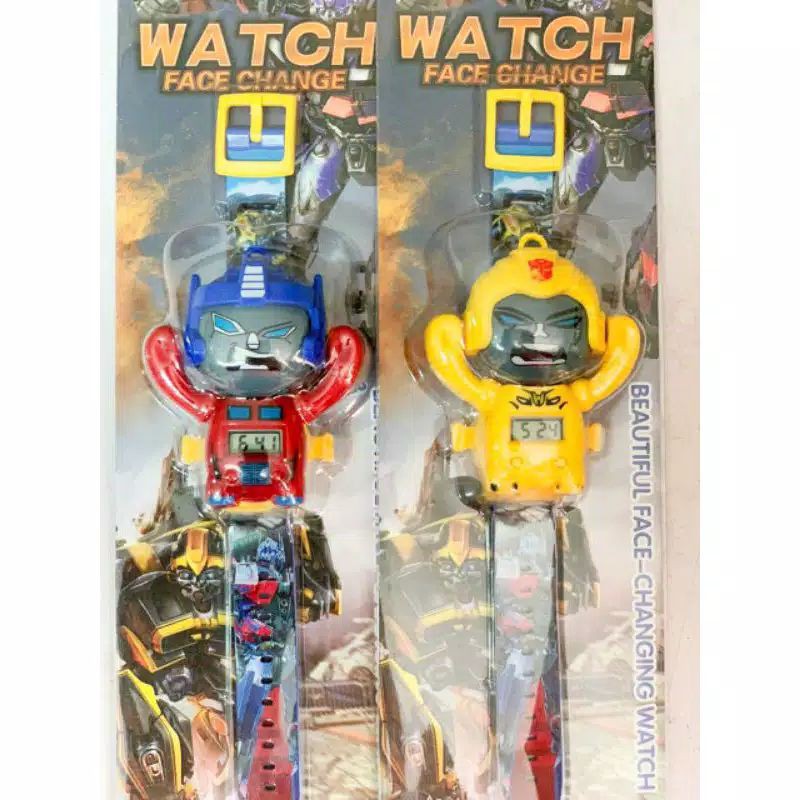 Jam Tangan  Anak-Anak Face Watch Karakter Super Hero (Cowo)