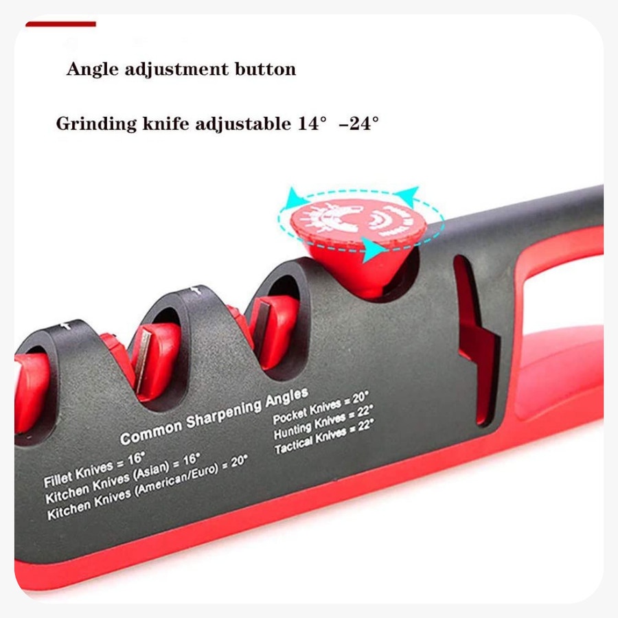 ALAT PENGASAH PISAU - GUNTING | KNIFE SHARPENER 4 STAGES ADJUSTABLE