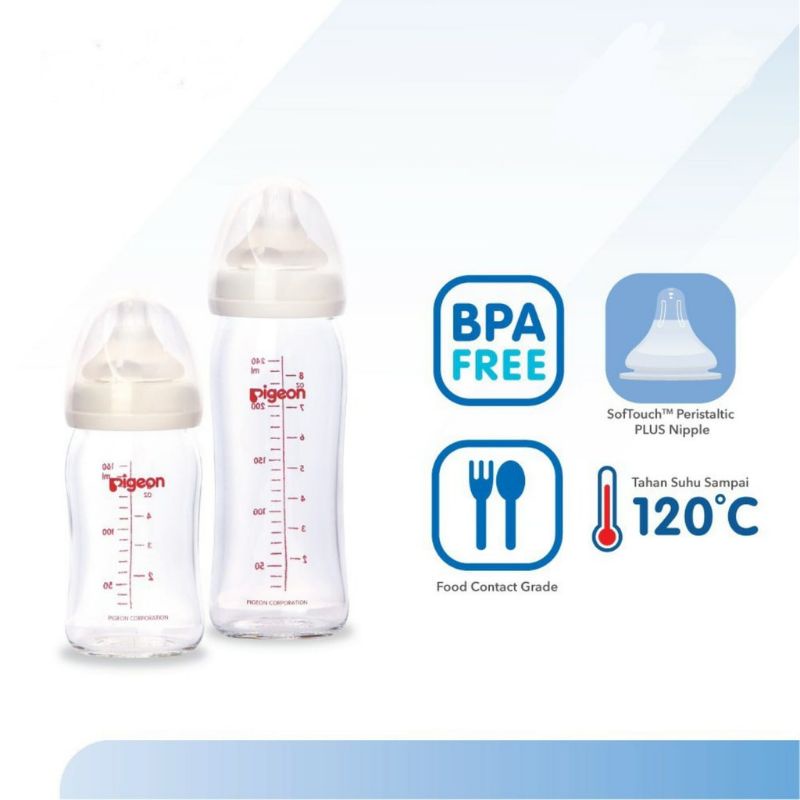 Pigeon Botol Wide Neck Peristaltic Plus 240ml