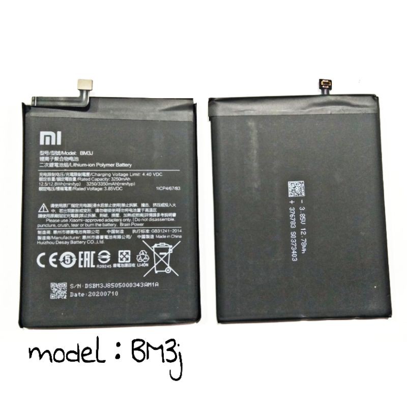 Battery Batre Batrei Baterai Xiaomi Mi8 Lite Mi 8 Lite BM3J Bm-3J Original