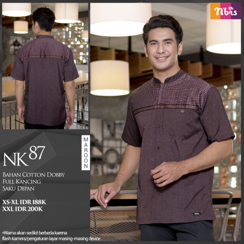 Baju Koko Nibras NK 87 Lengan pendek