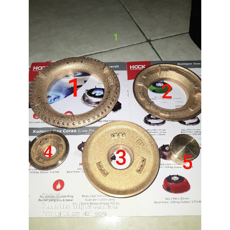 Kuningan hock - Kuningan kompor hock - burner hock -Sumbu hock -Spare part kompor gas hock