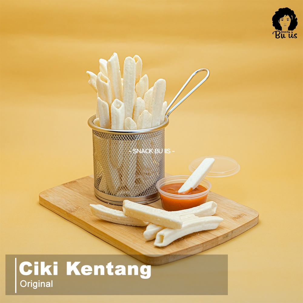 

250gram Ciki Kentang Potato Original/Sapi Bakar/Poken Balado/Keriting Keju Snack Bu Iis Cemilan Sukabumi