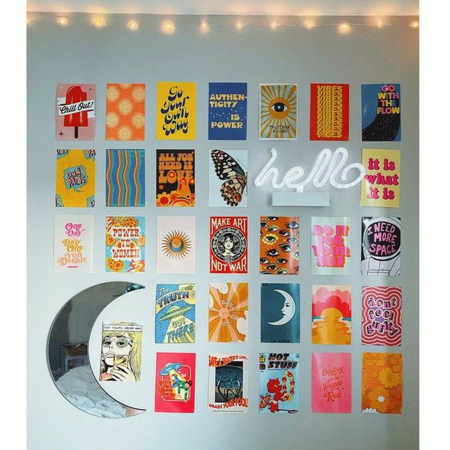 (16PCS) POSTER DINDING AESTHETIC MINI UKURAN 7X11