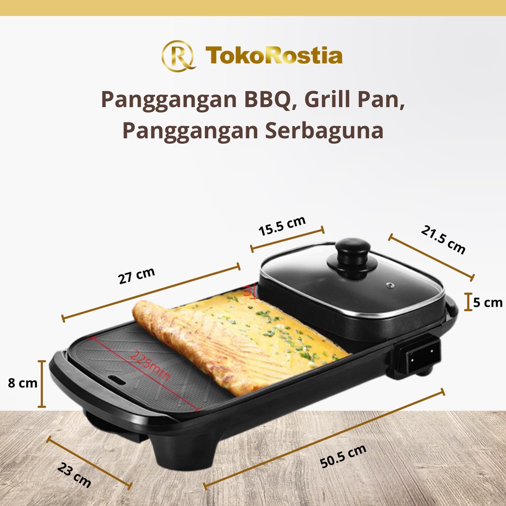 Panggangan BBQ Grill Pan Panggangan Serbaguna