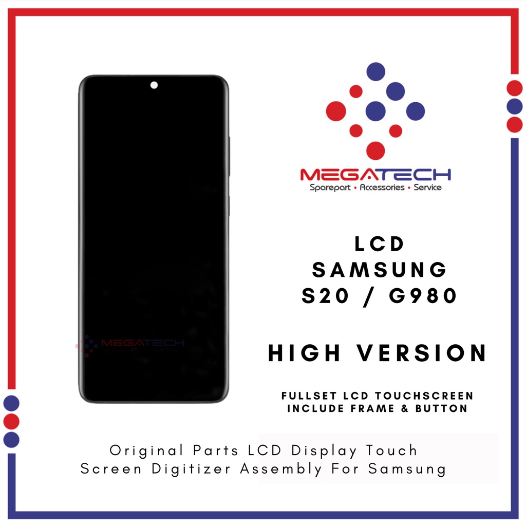 LCD Samsung S20 / G980 Include Frame Fullset Touchscreen - ORI