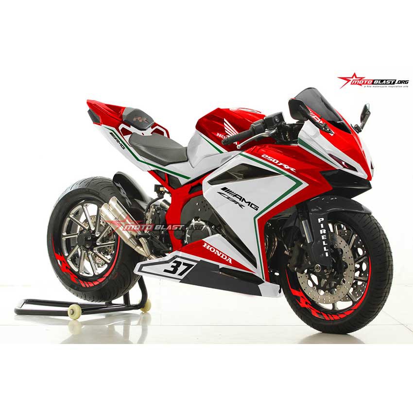 Decal Stiker Motor Full Body Motoblast Honda CBR250RR Livery Tricolor MVagust V4