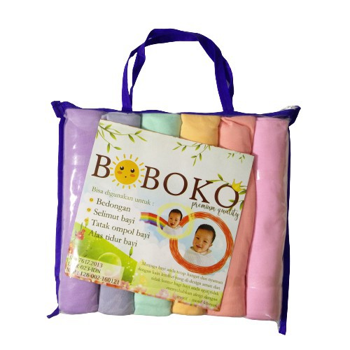 Makassar ! Bedong Soft Pastel Boboko / Chokichi 100 x 90 cm ( 1 PAK ISI 6 LBR )