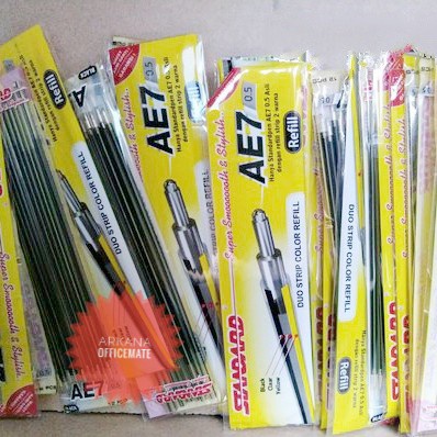

Eklusif Refill Standard Ae7 Hitam 0.5 Per Pack Bergaransi