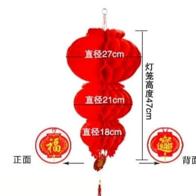

Lampion Lipat Merah Susun 3 Besar Kecil Dekorasi Imlek Outdoor Wayantomas86