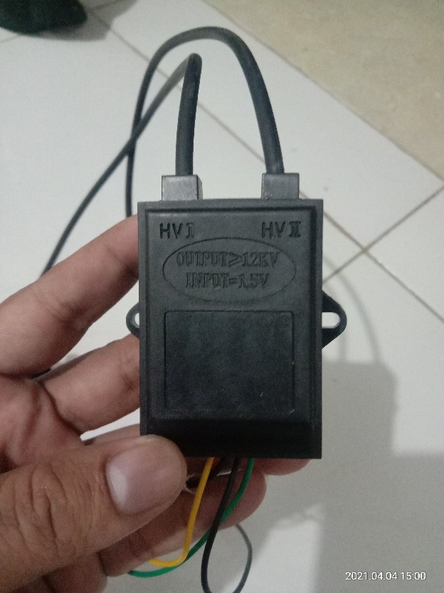 Pemantik Elektrik Dc 2 Out Quantum Pemantik Kompor Gas Akumulator