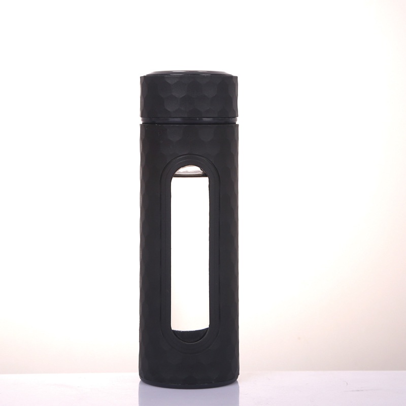 Botol Minum Kaca 450 ml Motif Sarang Lebah/ Botol Minum Unik-8