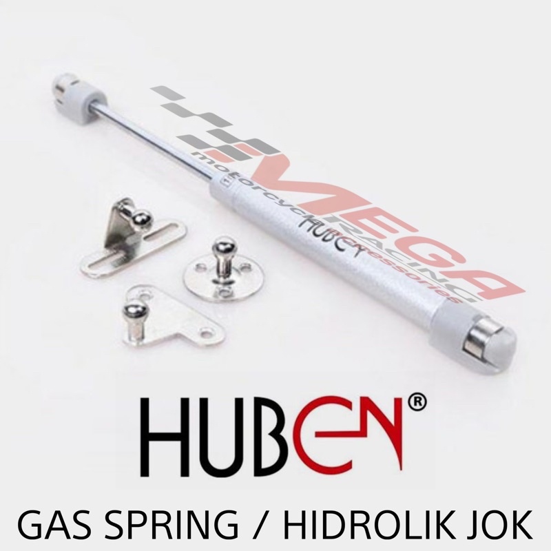 Hidrolik Jok Motor Huben / Pegas Jok Motor + Baut Pemasangan Gas Spring 100N Universal