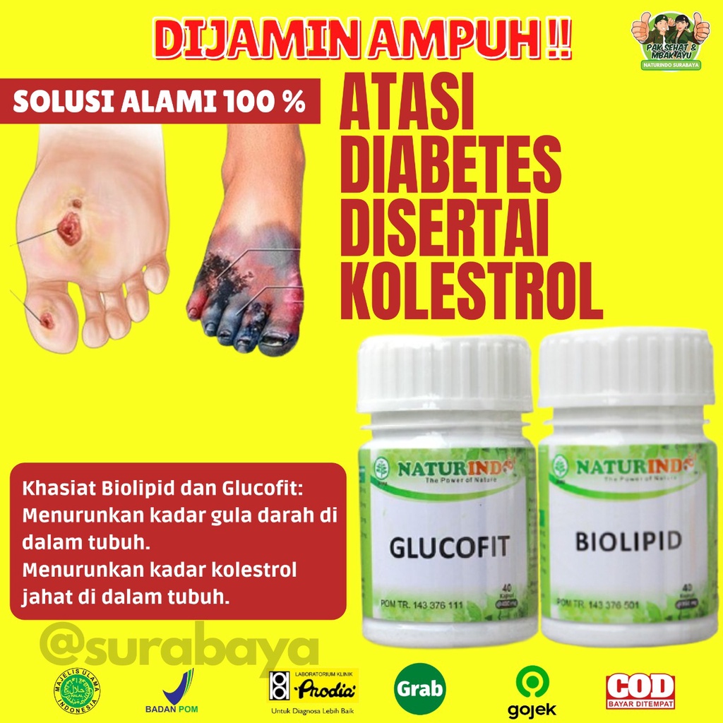 Obat Penurun Kolestrol Kolesterol Tinggi 250 Asam Urat Obat Herbal Penurun Kolestrol Jahat Darah Tinggi Obat Penghancur Lemak Darah Herbal Ampuh Menurunkan Kolesterol Bpom Jamu Kolestrol Stroke Jantung Koroner Tradisional Biolipid Naturindo Surabaya-KOLESTROL+DIABETES