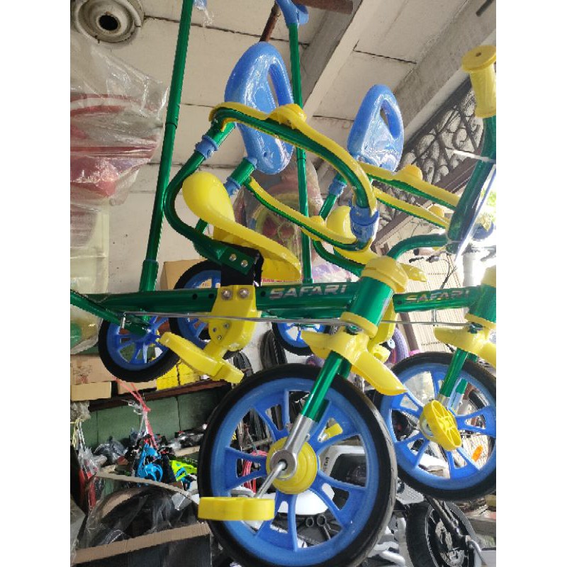 Sepeda Roda Tiga BMX Safari Stenlis Chrome Dorongan Jagaan PMB 721 723 719