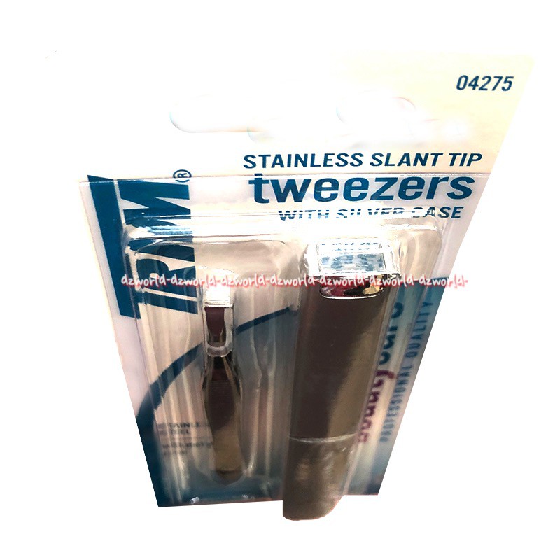 Trim Stainless Stant Tip Tweezers Alat Pingset Jepit Dengan Box Kotak Stainless Trims