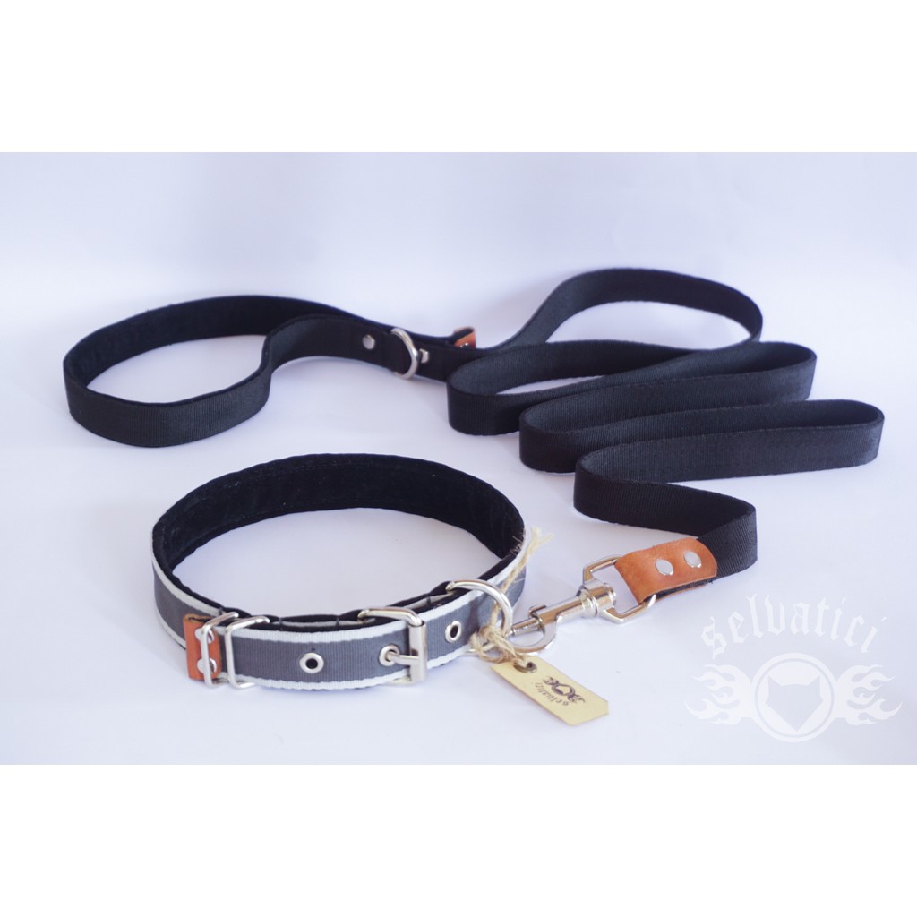 Kalung anjing bisa custom liontin nama dan nomer HP free lonceng adjustable anti anjing hilang