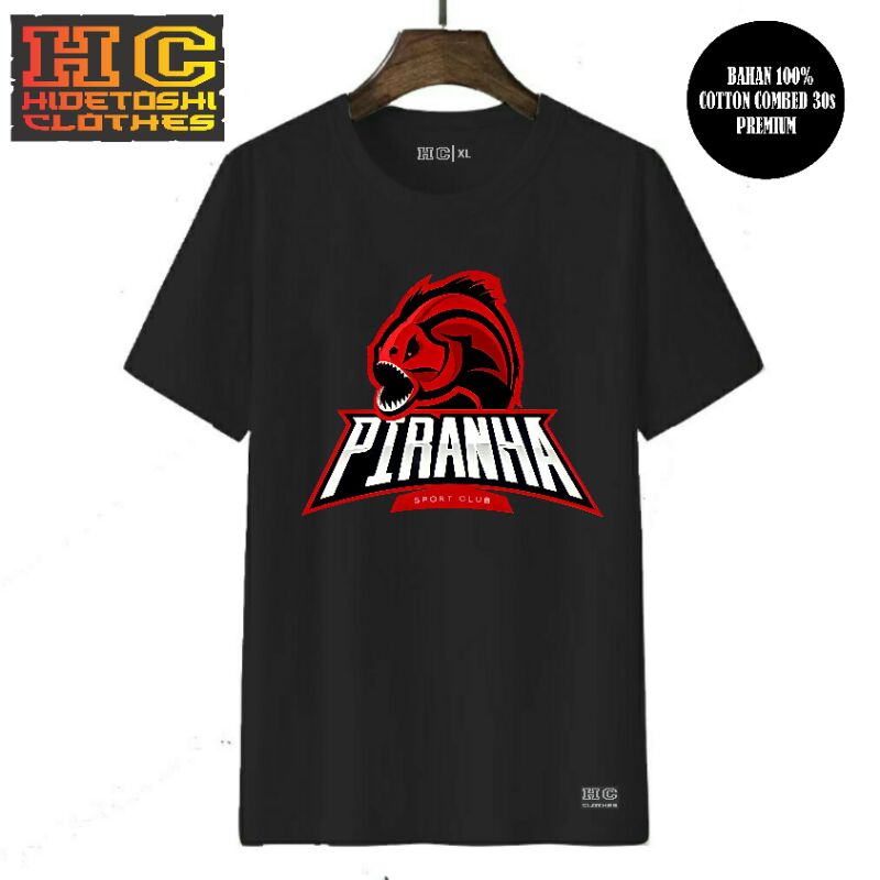 Kaos ikan piranha predator