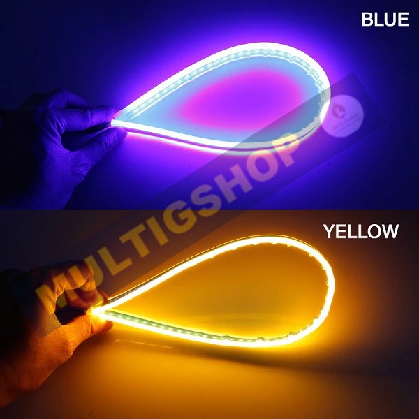 1Set LED Alis Sein Gerak 12v 60cm DRL Running