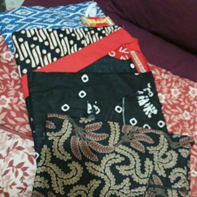 Gamis Batik Motif Daun Baju Muslimah Wanita Formal Casual Kondangan Kantoran Katun Halus