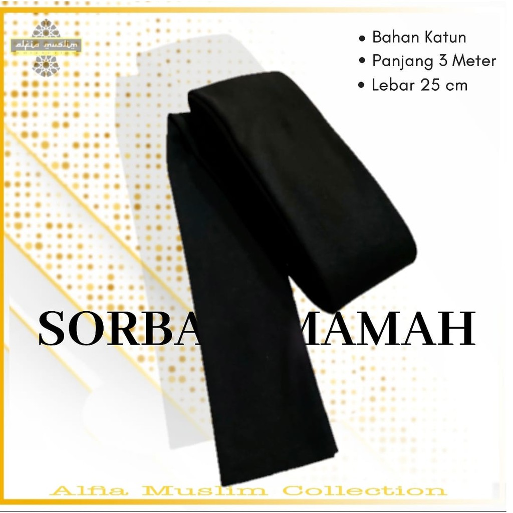 Sorban Imamah Polos Panjang 3 Meter