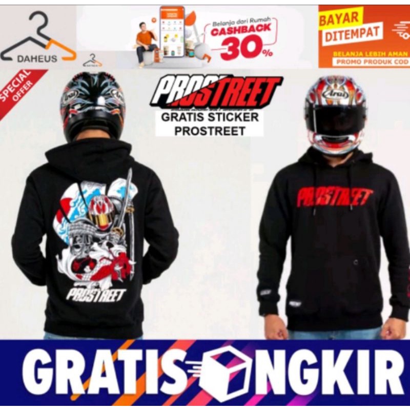 Jaket Prostreet Hoodie/Jaket Sunmori/Jaket Motor/sweater Pria Wanita