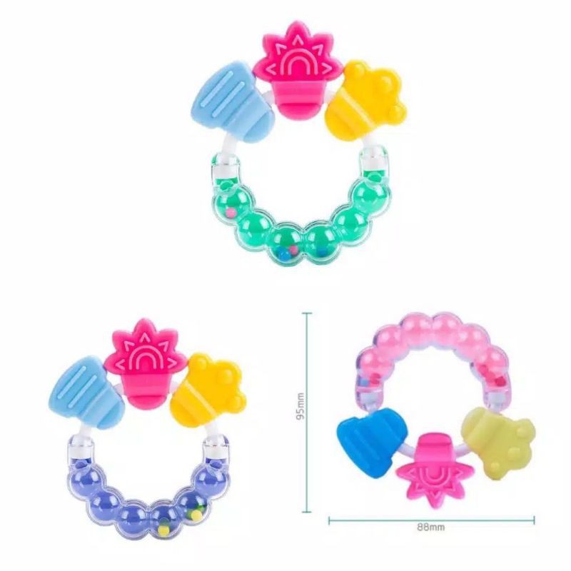 1 pcs RATTLE TEETHER GELANG Mainan BISA BUNYI BABY GROW BY CARTER SUDAH SNI