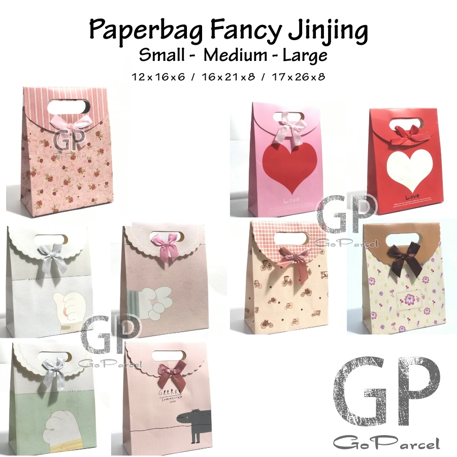 FANCY PAPER BAG - PAPERBAG EXCLUSIVE JINJING / KANTONG KERTAS / TAS JINJING / KADO BDAY ULANG TAHUN / BINGKISAN / SOUVENIR NATAL / CHRISTMAS / HADIAH - BINGKISAN HAMPERS KADO PARCEL LEBARAN SELAMAT IDUL FITRI EID MUBARAK HAPPY IDUL ADHA