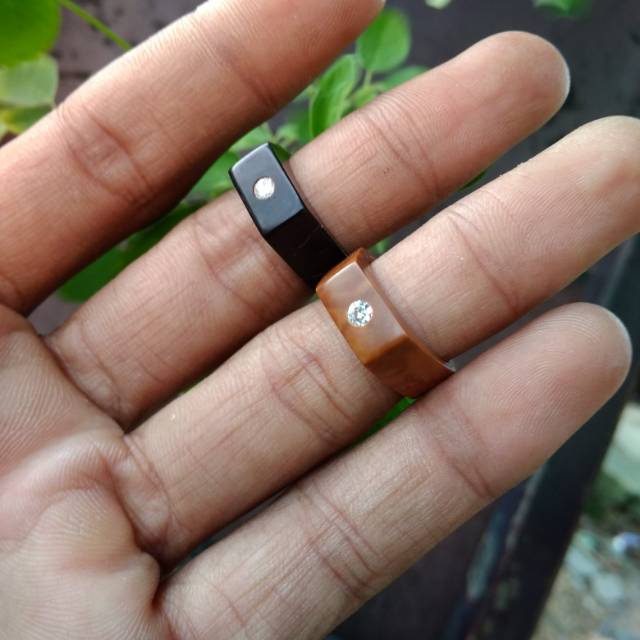 Cincin kayu kokka motif mata 1