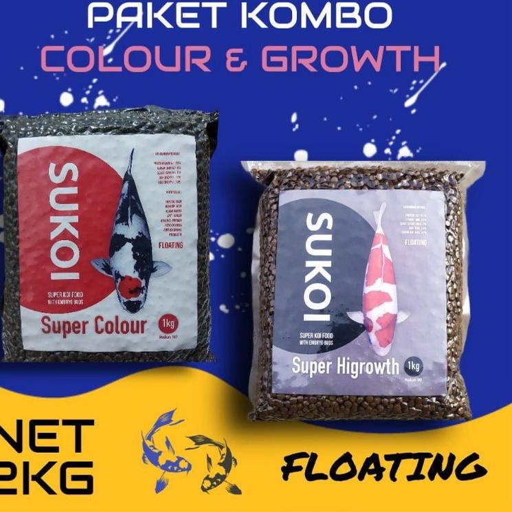 [KODE CRKOZ] Pakan koi SUKOI KOMBO GROWTH & COLOUR