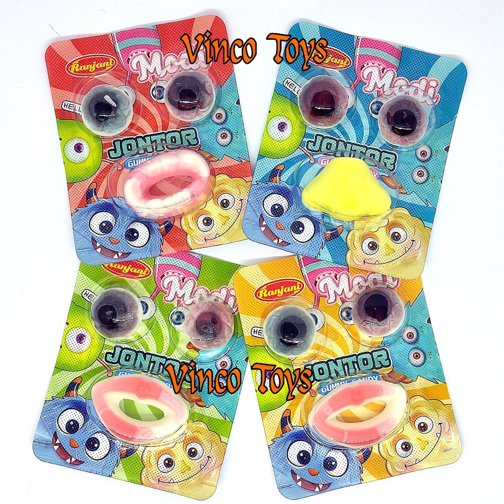FREE 1 PC TIAP PEMBELIAN 4 PC - Modi Jontor Gummy Candy permen viral permen kenyal aneka rasa bentuk