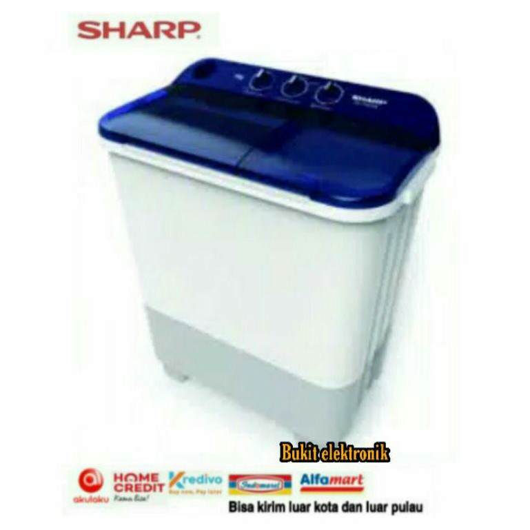 MESIN CUCI SHARP EST75NT EST 75NT ES-T 75NT 7KG COLOR BIRU - PINK