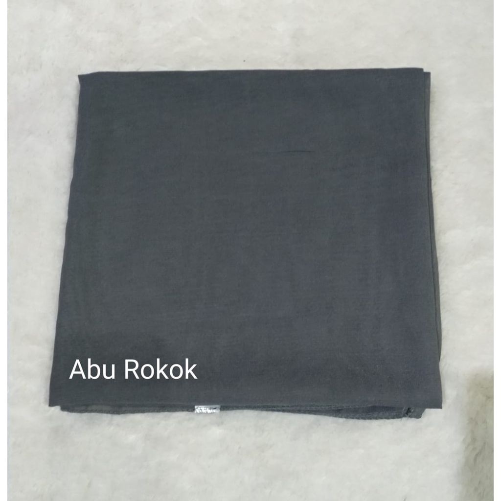 GF Medan - BELLA SQUARE TERMURAH - Jilbab Segi Empat Polycotton - Hijab Segiempat Murah Medan-ABU ROKOK