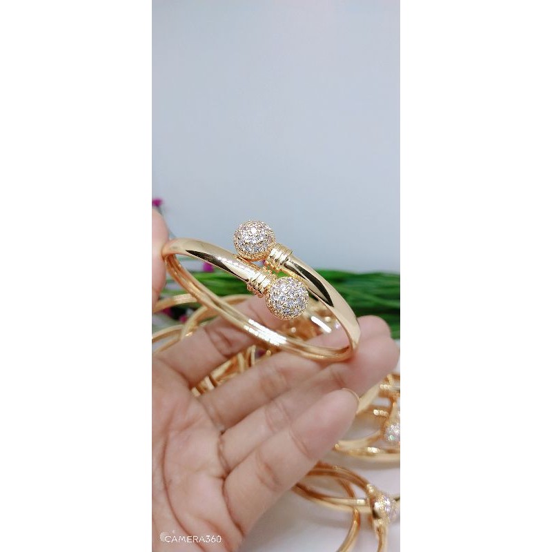 gelang perhiasan aksesoris lapis emas selma