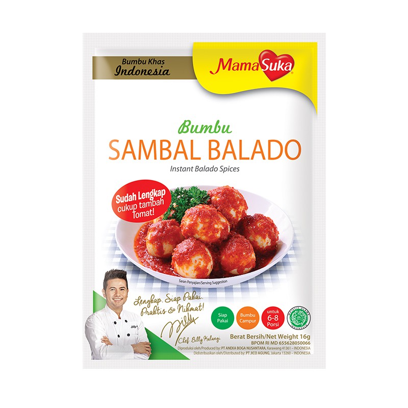 

MamaSuka Bumbu Sambal Balado 16 gr