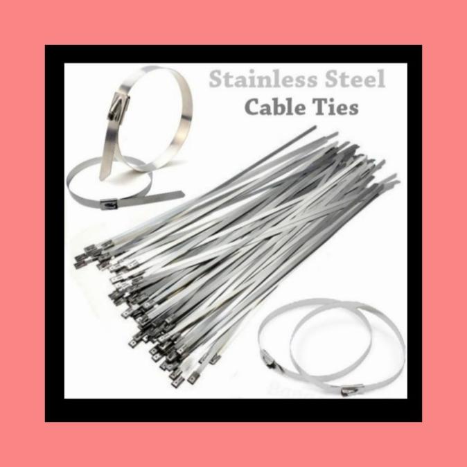 

Office & Stationery | Document Organizer | Cable Ties Stainless Ukuran 4,6X400 (100 Pcs) | Best Seller