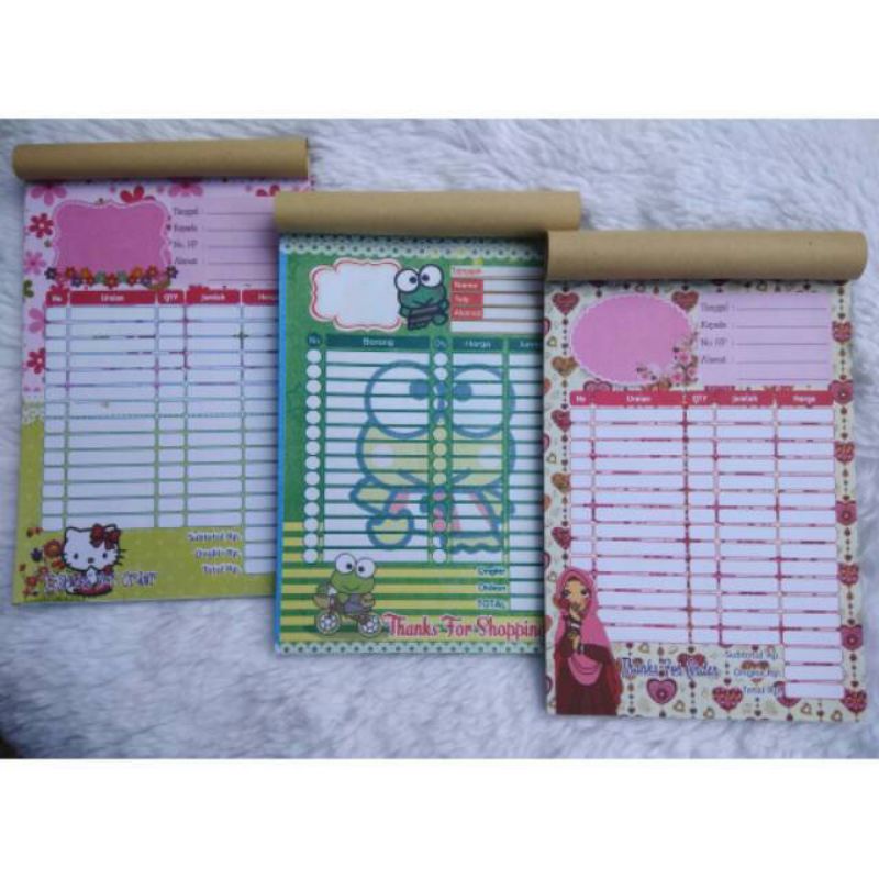 

NOTA WARNA FULL COLOUR (non rangkap)