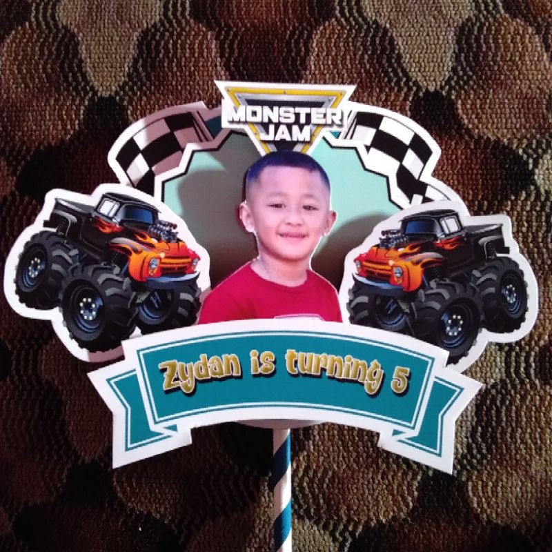 Jual topper cake monster jam/topper cake custom/topper cake popup ...