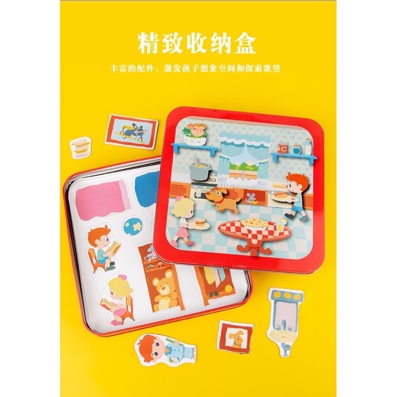 magnetic puzzle carry on puzzle mainan edukasi anak