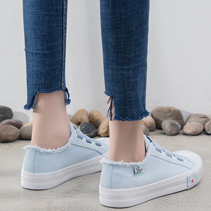 [PENGIRIMAN DARI JKT] - SN189 SEPATU SNEAKER TANPA TALI FASHION IMPORT WANITA