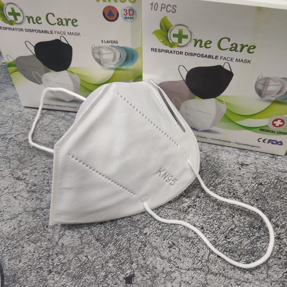 MASKER KN95 ORIGINAL ONE CARE 5 PLY ASLI  SANGAT AMAN UNTUK MELINDUNGI DARI ASAP DEBU VIRUS DLL