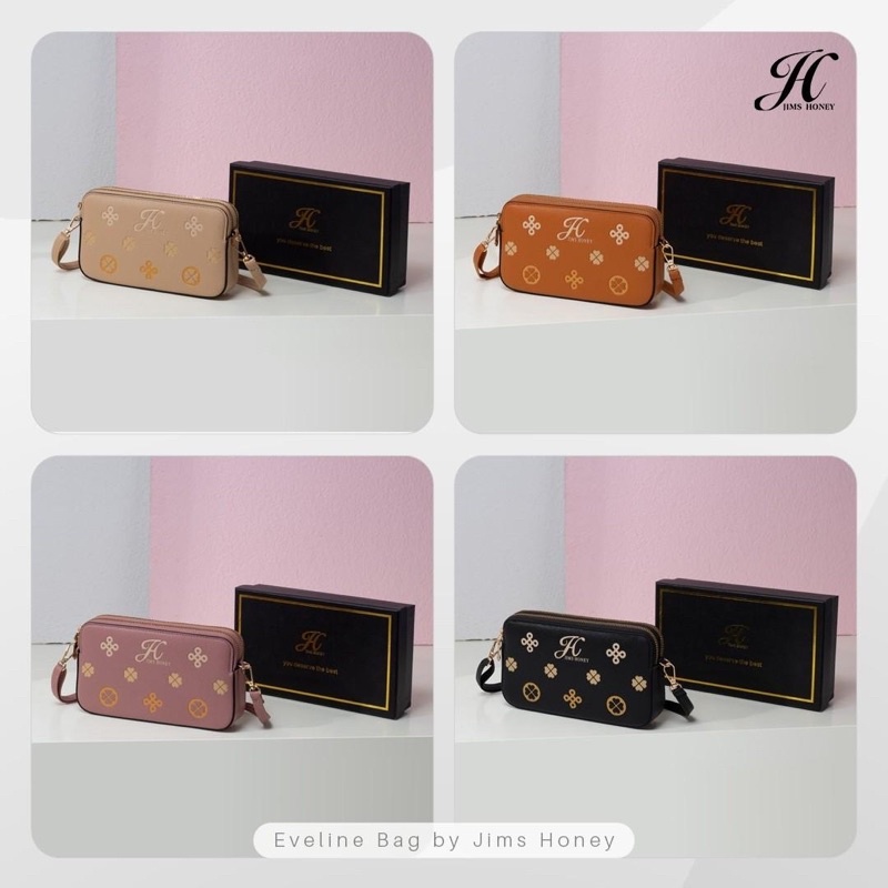 EVELYN BAG JIMS HONEY TAS SELEMPANG WANITA FREE BOX EXCLUSIVE MURAH
