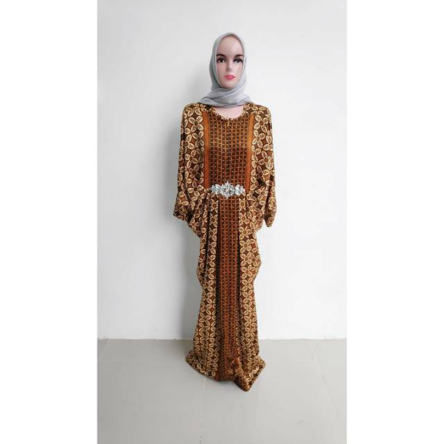 Baju Kaftan Batik Sutra preloved Bagus Murah