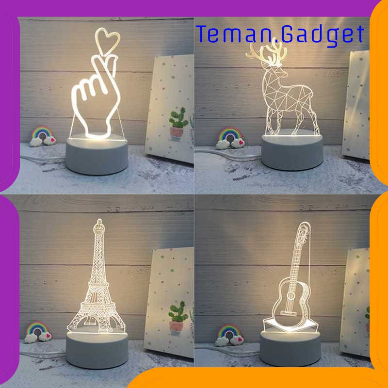 TG-DG186 SOLOLANDOR Lampu 3D LED Transparan Design - LD3200