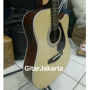 Gitar Akustik Elektrik Merk Yamaha Natural Tipe F1000 Sunkay Senar String Trusrod Equalizer Eq-7545